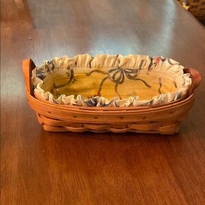 1992 Longaberger Booking Basket with Floral Liner